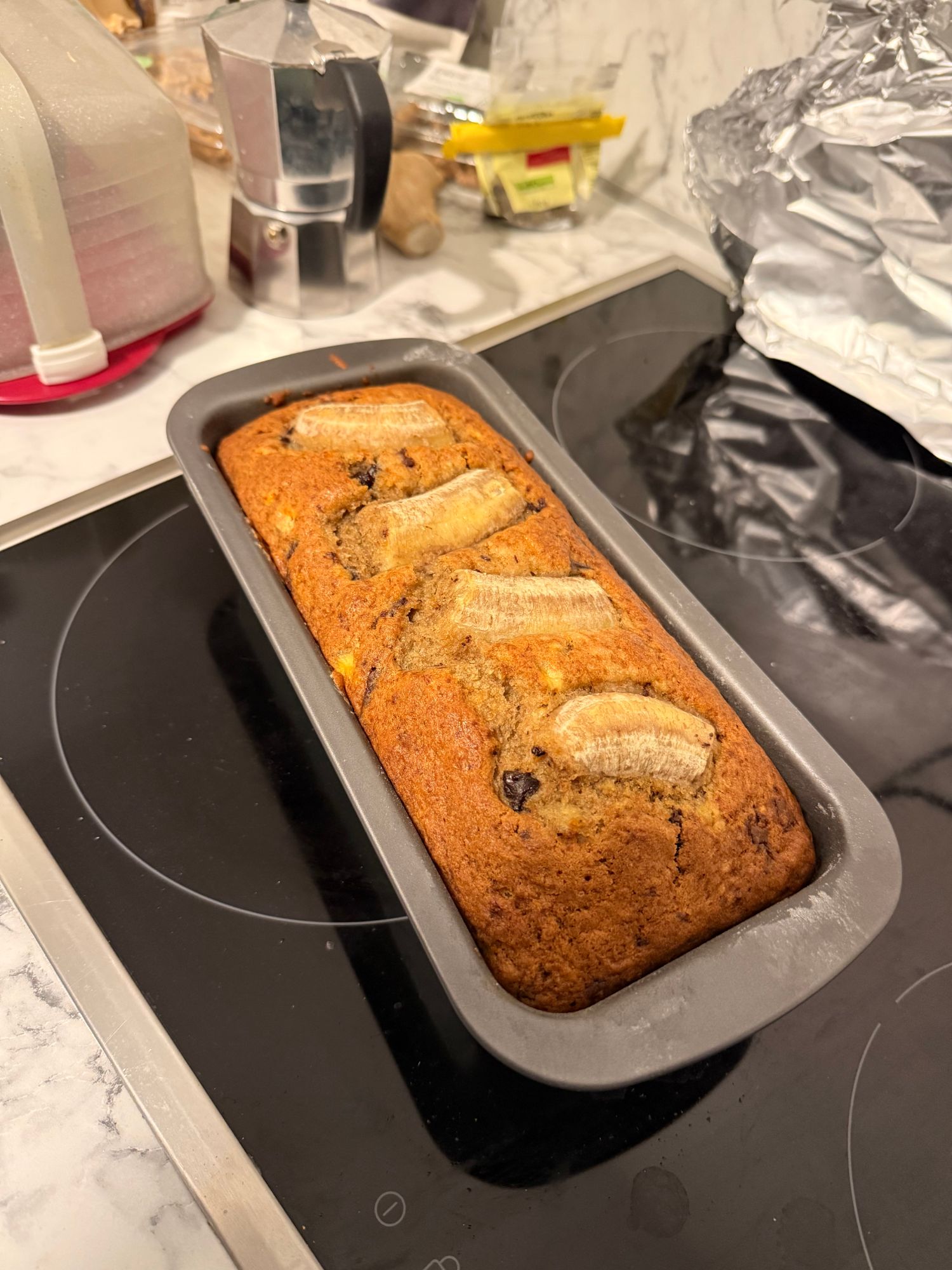 Bananenkuchen mit Schokostückchen